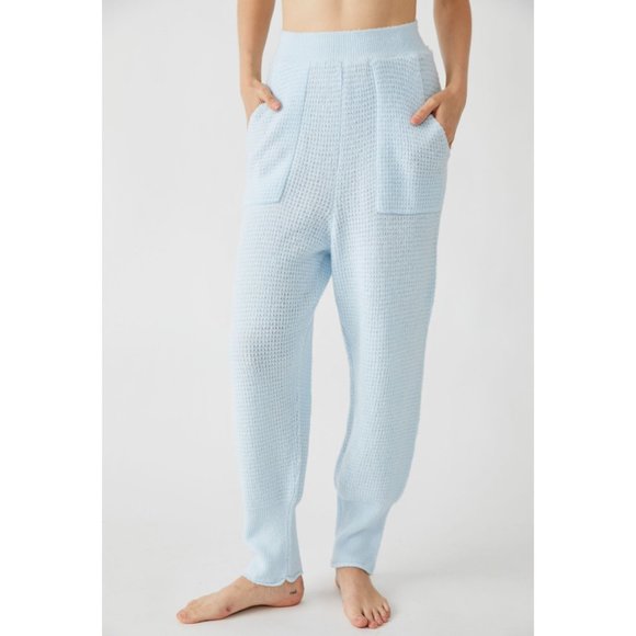 FREE PEOPLE C.O.Z.Y. Pants / Neon Sky - Picture 6 of 10